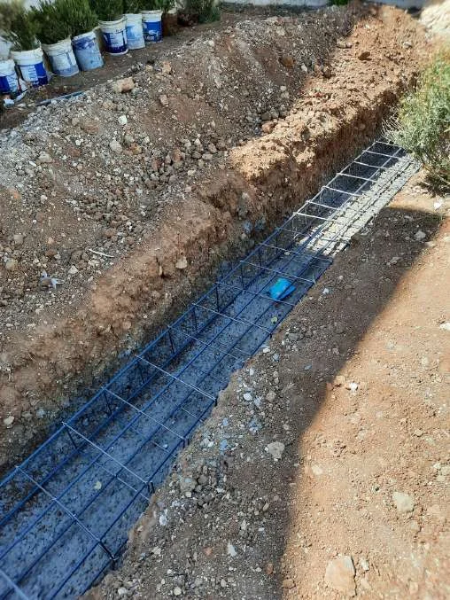 Private school boundary wall renewal — portfolio photograph 1